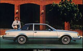 1981 Regal Limited Buick Old Car Postcard  