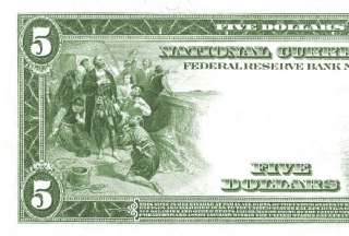 Replica 1918 $5 Federal Reserve Bank Note