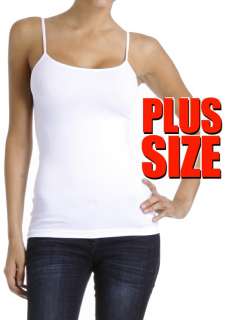 White Sexy Camisole Tank Top Camice Tee Shirt Plus Size  