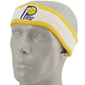  NBA adidas Indiana Pacers Yellow Trim Team Logo Sweatband 