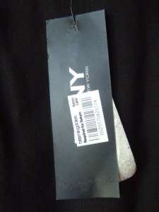 DKNY black linen cropped wide leg pants $245 nwt 12  