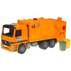  Bruder MB Garbage Truck   Orange Toys & Games