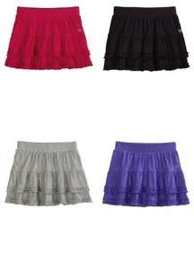 NWT ~ Justice ~ Girls Ruffle Tiered Knit Skirt Skort ~ Sizes 10 and 12 