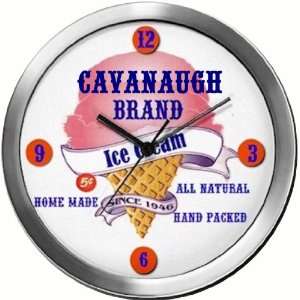  CAVANAUGH 14 Inch Ice Cream Metal Clock Quartz Movement 