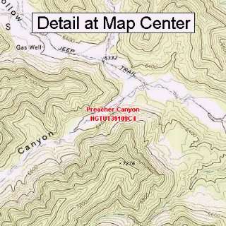   Map   Preacher Canyon, Utah (Folded/Waterproof)