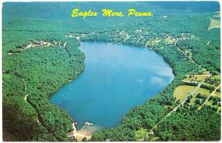 An Aerial View of the Lake, Eagles Mere PA 1963  