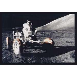    Paper poster printed on 20 x 30 stock. Cernan Rover