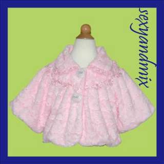 D48 Baby/Girls Faux Fur Coats/ Jackets/Outfits 2 3Yrs  