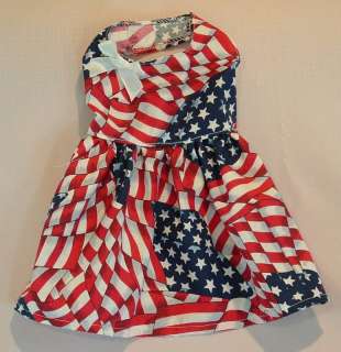 My America Dog Dress clothes 4th of July medium  