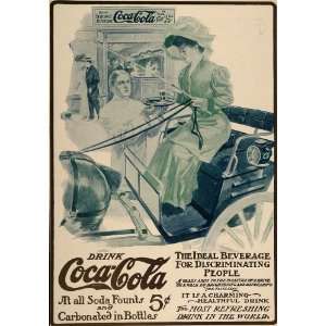   Ad Coca Cola COKE Henry Hutt Lady Horse Buggy RARE   Original Print Ad