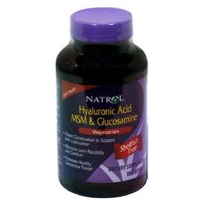  Natrol Vegetarian Hyaluronic Acid MSM and Glucosamine, 90 