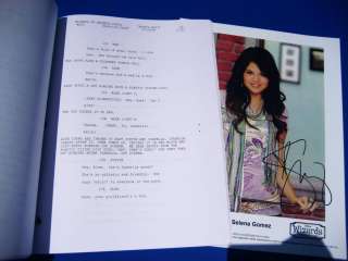 Wizards Of Waverly Place Selena Gomez SIGNED Script RPT  