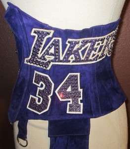 Shaquille Wife Shaunie ONeal Game Used Worn Lakers 34 Rhinestone 