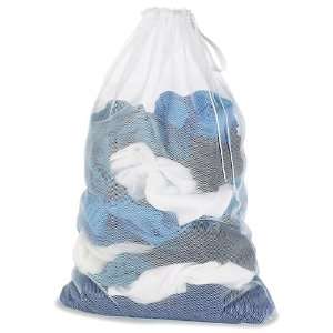  Whitmor 6154 111 Mesh Laundry Bag, White