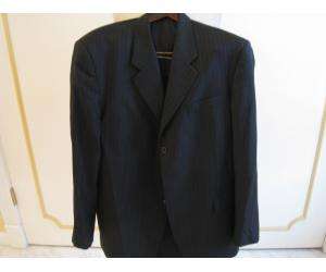 REDA mens black wool pinstripe suit sz 40L MUST HAVE  