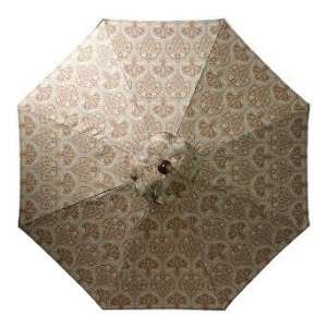 Outdoor Market Patio Umbrella in Symphony Brown   Black 