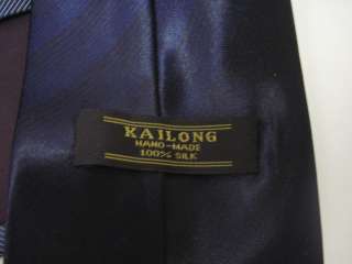LOT 2 J.CREW KAILONG Navy Silk Ties  