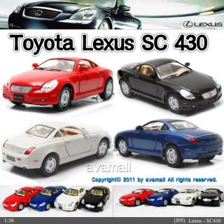 Lexus SC430 136, 5Color selection Diecast Mini CarsToys Kinsmart No 