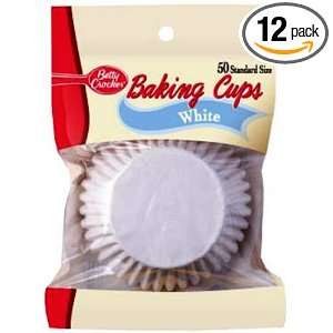 Cake Mate White Cupcake Liners, 50 Count, Pouch (Pack of 12)  