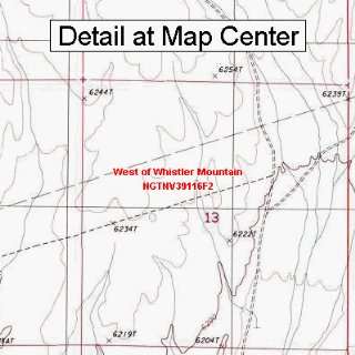  USGS Topographic Quadrangle Map   West of Whistler 