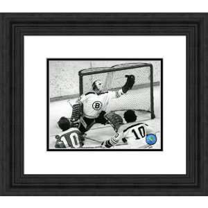  Framed Gerry Cheevers Boston Bruins Photograph