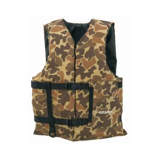 This listing is for one universal Stearns Camo Sportsmans Life Jacket