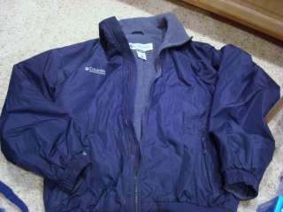 Columbia Mens Winter Jacket Coat Navy Blue NEW Large  