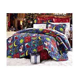  Christmas Snow Whimsy   6pc BEDDING SET   Twin/Single Size 