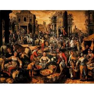  FRAMED oil paintings   Joachim Beuckelaer   24 x 18 inches 