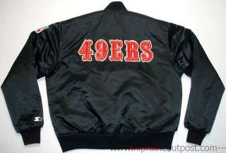 Vintage San Francisco 49ers Reversible NFL Starter Team Satin Jacket 