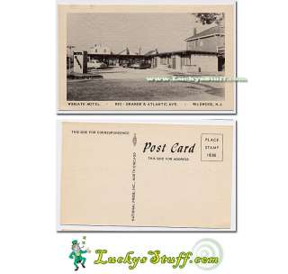 WINGATE MOTEL Wildwood NJ   c1940s POSTCARD New Jersey  