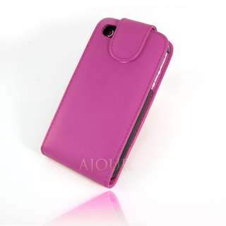 Leather Flip iPhone 4 4G 4S Hard Case Cover Colourful Card Slot mbs 