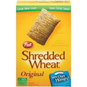 Post Shredded Wheat Cereal Original, 15 oz (Pack of 6)  