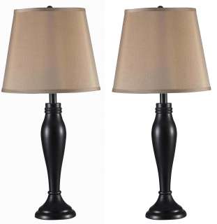 Kenroy 32145ORB Roxbury 2 Pack Table Lamp With A Oil Rubbed Bronze 