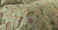 Nwt Waverly Williamsburg Somerset Botanical Mist 4PC King Comforter 
