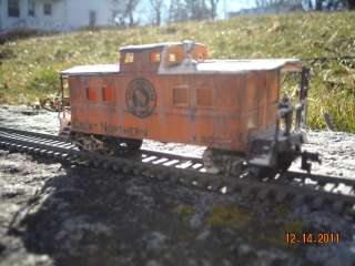 Custom weathered great northern caboose ho scale  