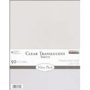    Translucent Sheets Value Pack 8.5X11 50/Pkg Clea