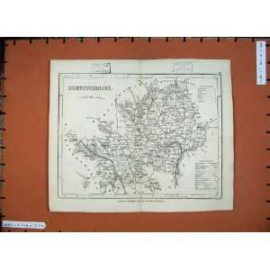  1846 Dugdales Maps Hertforshire England St Albans