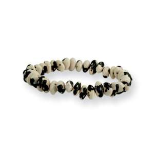  Black Cow Bean Stretch Bracelet Jewelry