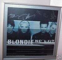 1999 Blondie Signed Professionally Matted Framed No Exit Poster Debbie 
