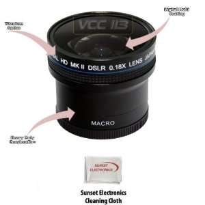  0.18x Wide Angle Fisheye Lens With Macro lens For The 