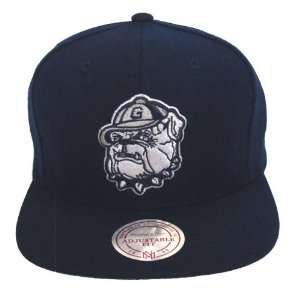 Georgetown Hoyas Mitchell & Ness Snapback Cap Hat All Navy