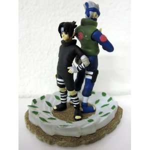  Naruto Sasuke and Kakashi Dual Trading Figure with Base 