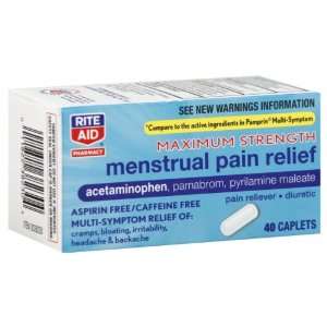  Rite Aid Menstrual Pain Relief, 40 ea Health & Personal 