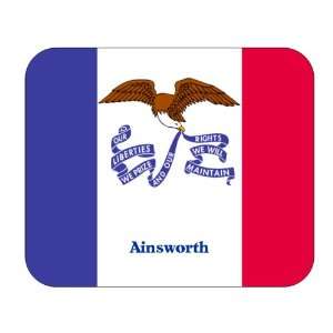  US State Flag   Ainsworth, Iowa (IA) Mouse Pad Everything 