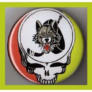 Chicago Wolves Grateful Dead 2.25 Inch Button