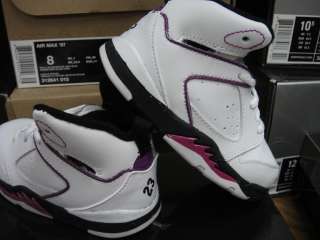 Nike Jordan 60 Plus White Plum Black Toddler Shoes 8.5  