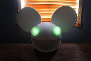 Deadmau5 Head Costume white and purple eyes with remote control 