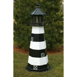  6 Foot Wooden Cape Canaveral Painted Wooden Lighthouse 