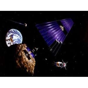  Shows an Asteroid Mining Mission to an Earth Approaching Asteroid 